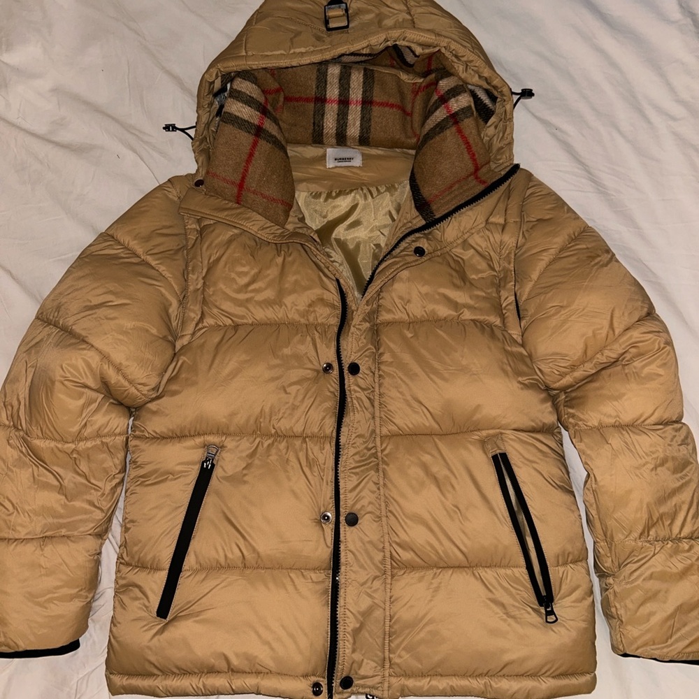 Burberry Tan Puffer Jacket